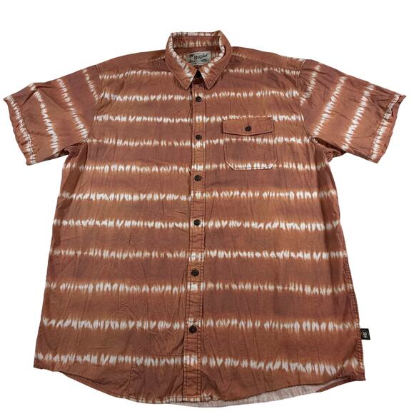 Howler Bros San Gabriel short-sleeve shirt orange/white tie-dye Men’s Sz XL - Picture 1 of 7